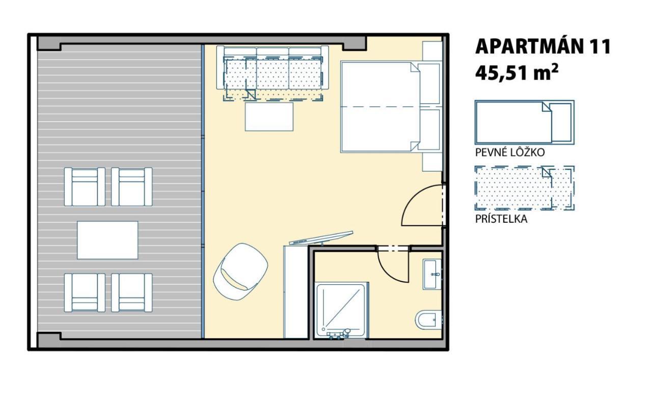 Aparthotel Central Liptovský Mikuláš Exteriör bild